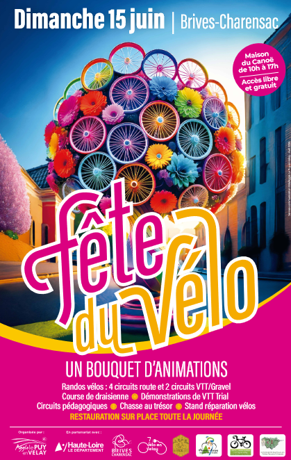 Fête du vélo dimanche 15 juin 2025 Brives-Charensac