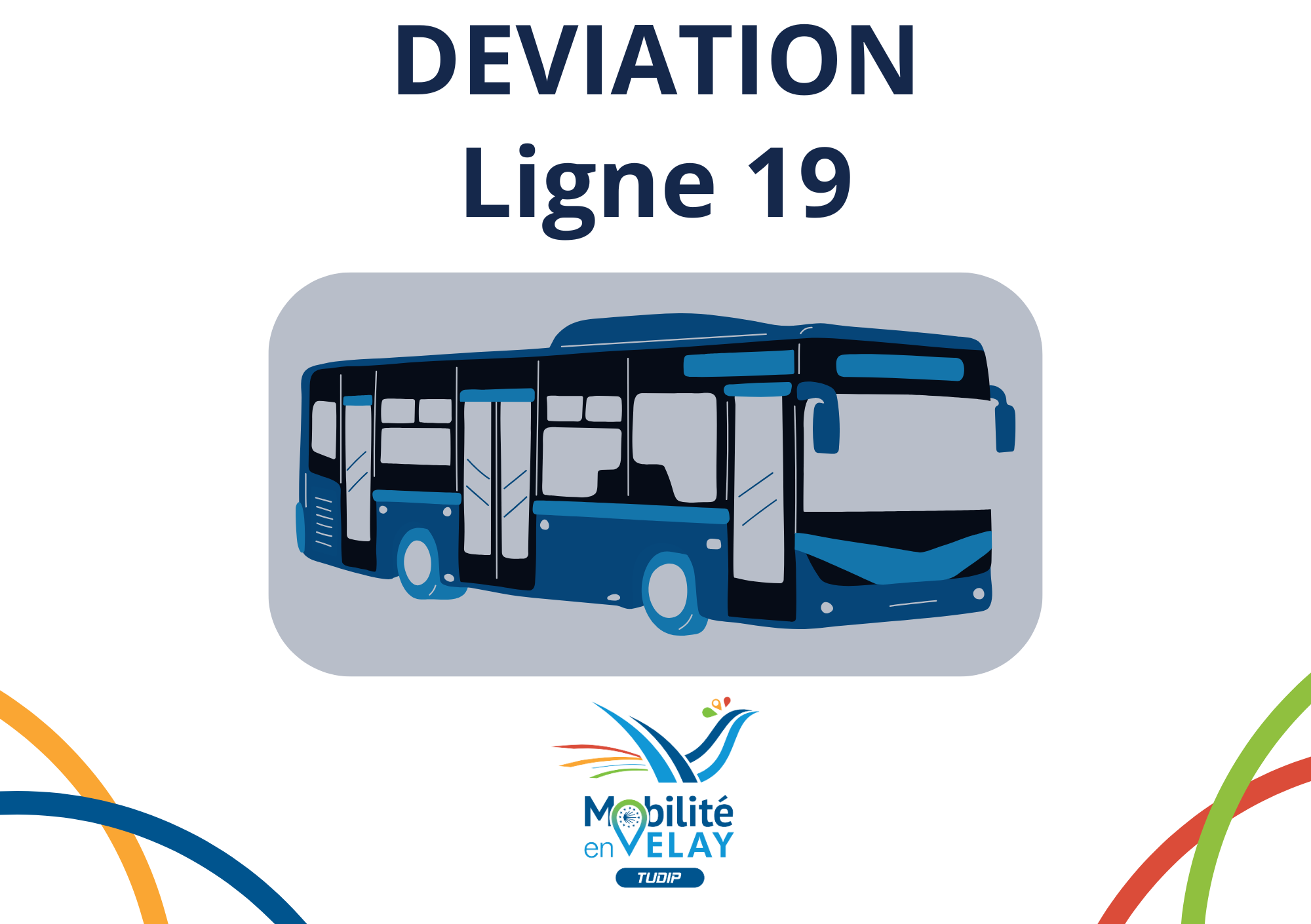 Ligne 19 Déviation Lundi 27 Octobre de 13h à 17h