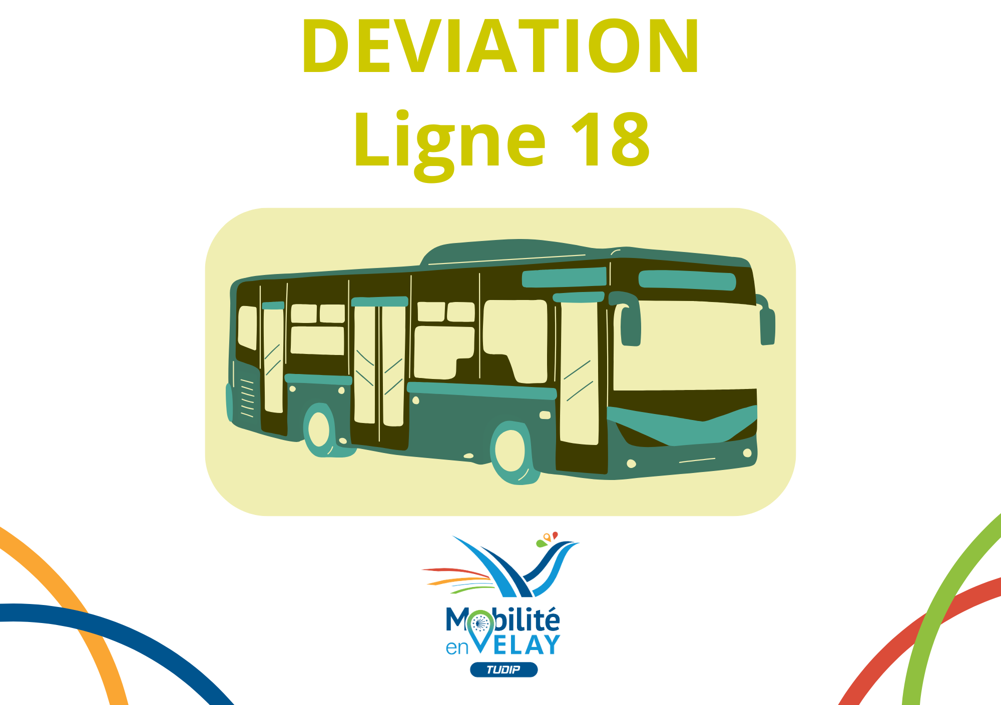 Déviation Ligne 18 Lundi 13 octobre / Mercredi 15 Octobre / Lundi 20 Octobre