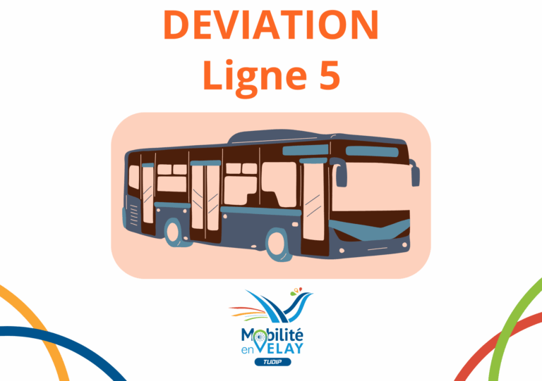Déviation Ligne 5 Guitard centre du 17 au 27 octobre 2025