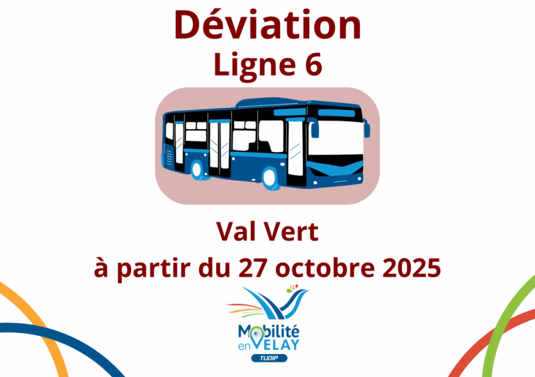 Déviation Ligne 6 à partir du 27 octobre 2025