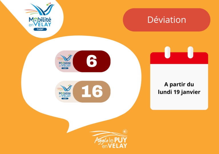 Déviation Chirel ligne 6 et 16