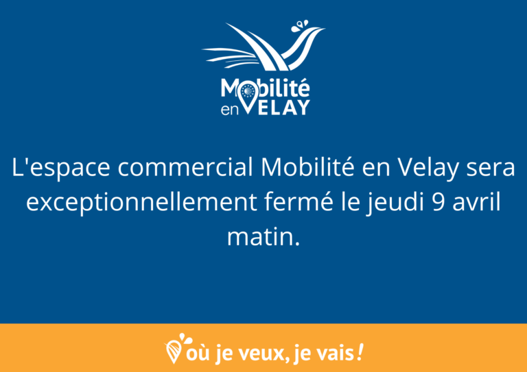 Fermeture exceptionnelle de l&rsquo;espace commercial jeudi 9 avril 2026, matin
